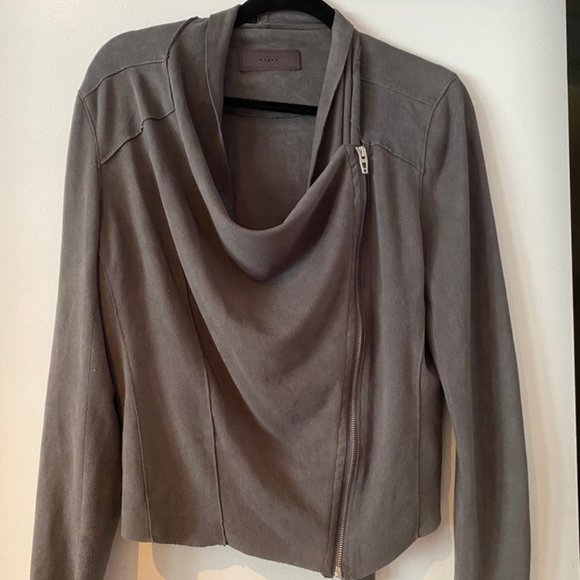 Faux Suede BlankNYC Drape Jacket! - Picture 2 of 4